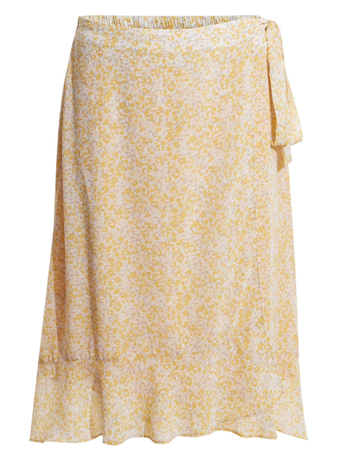 Floral Wrap Midi Skirt