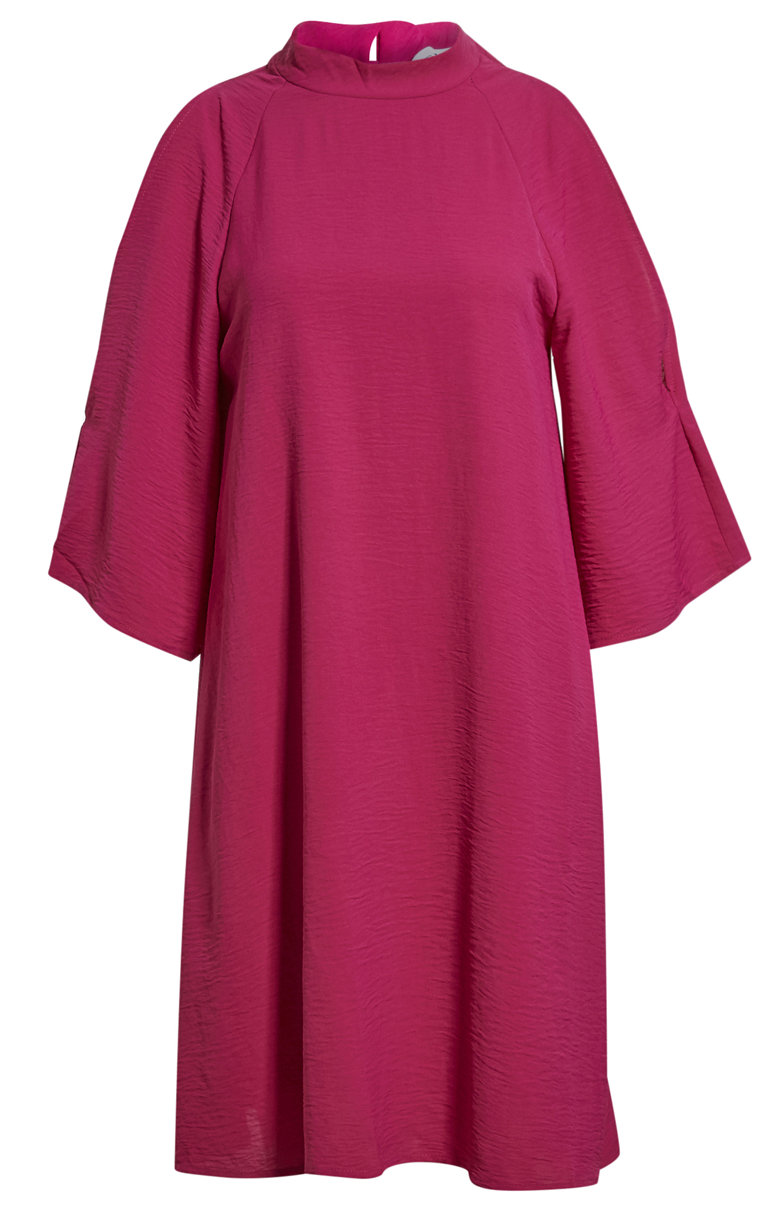 Mock Neck Cold Shoulder Dress