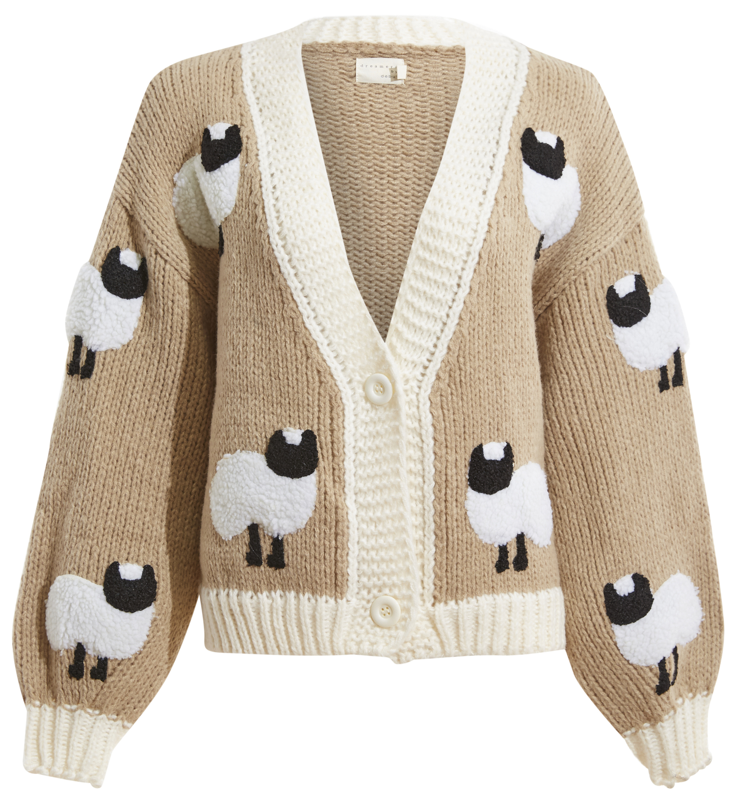 Sheep Print Cardigan