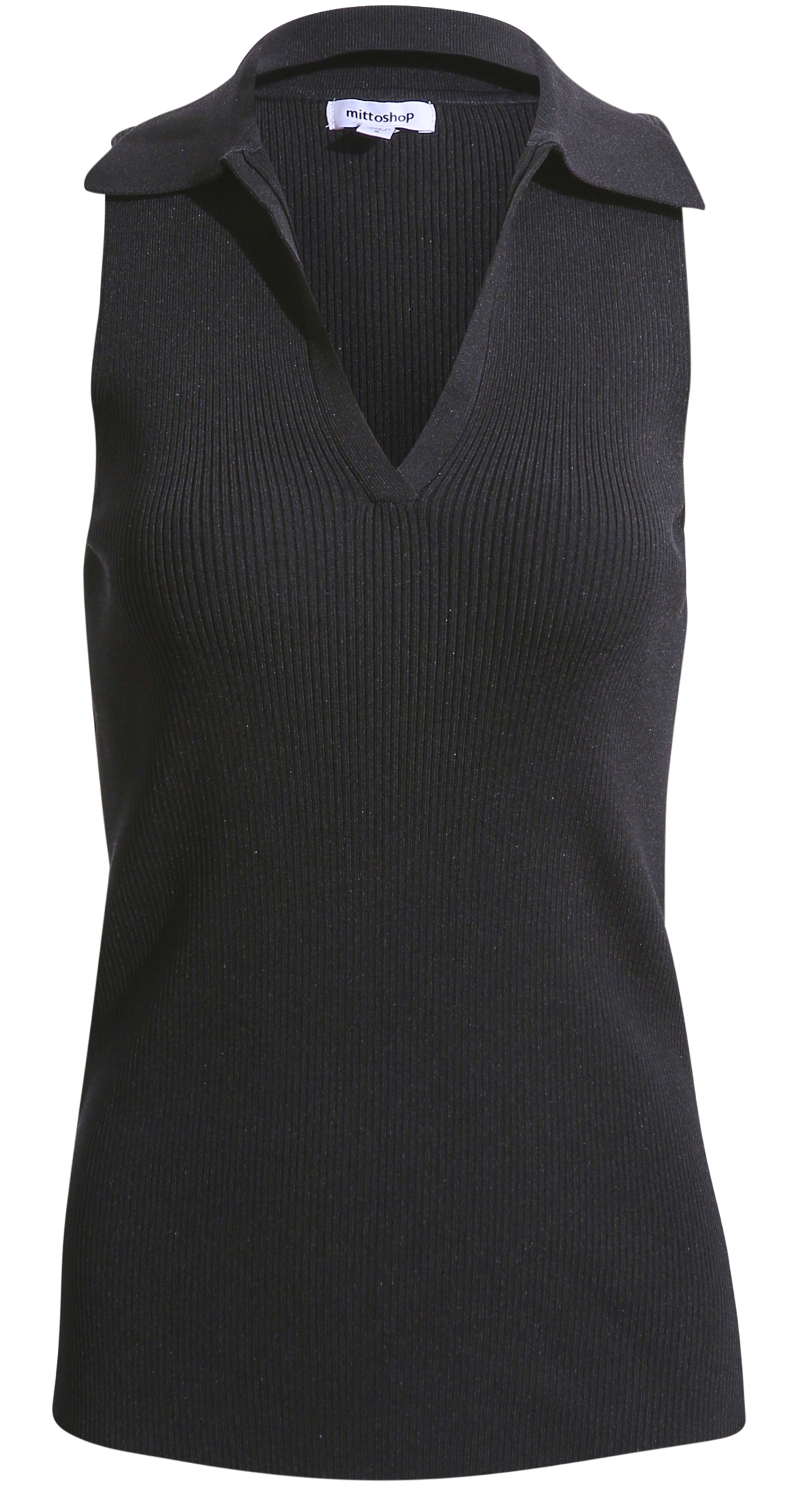 Sleeveless Polo Tank Top