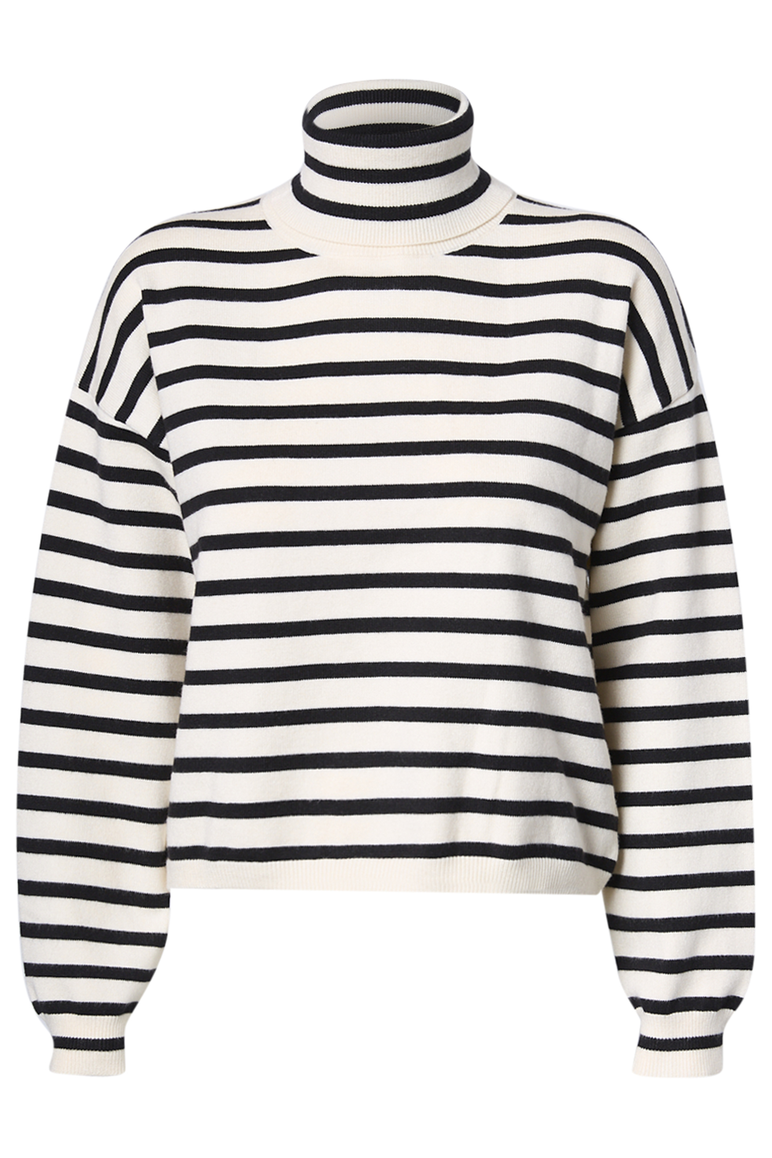 Striped Turtleneck Sweater