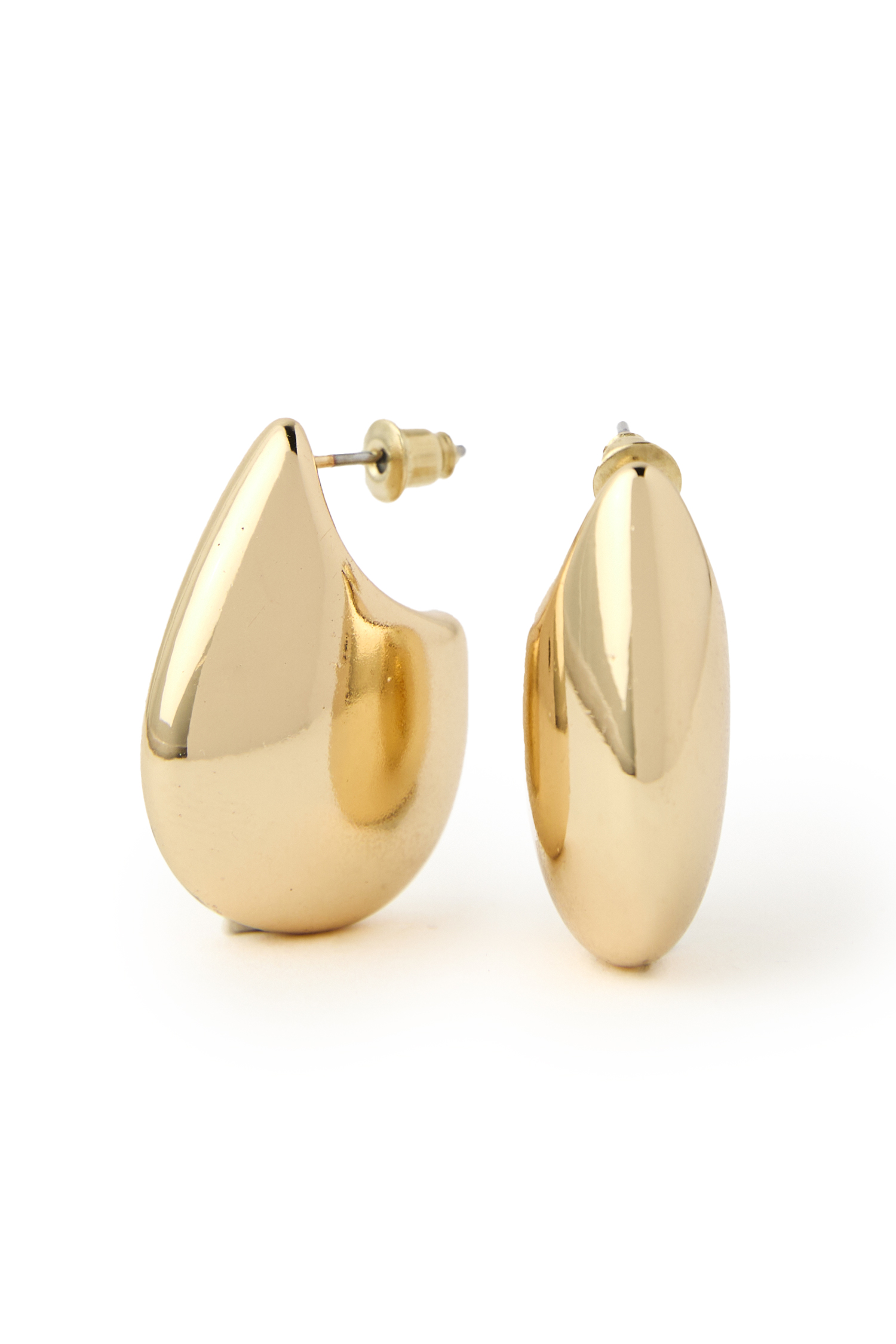 Rounded Bean Earrings