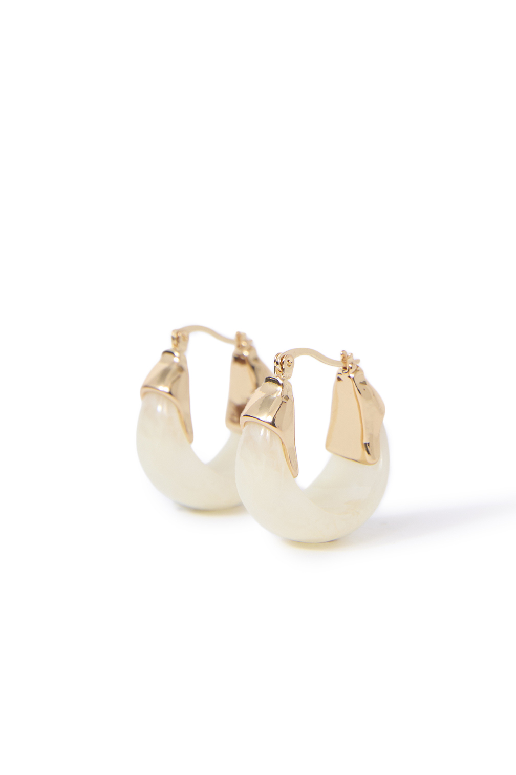 Gilded cloudy marble hoops