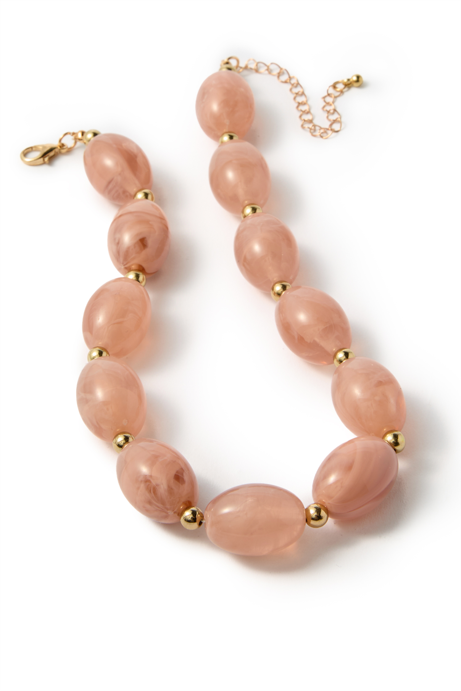 Rosy stone necklace