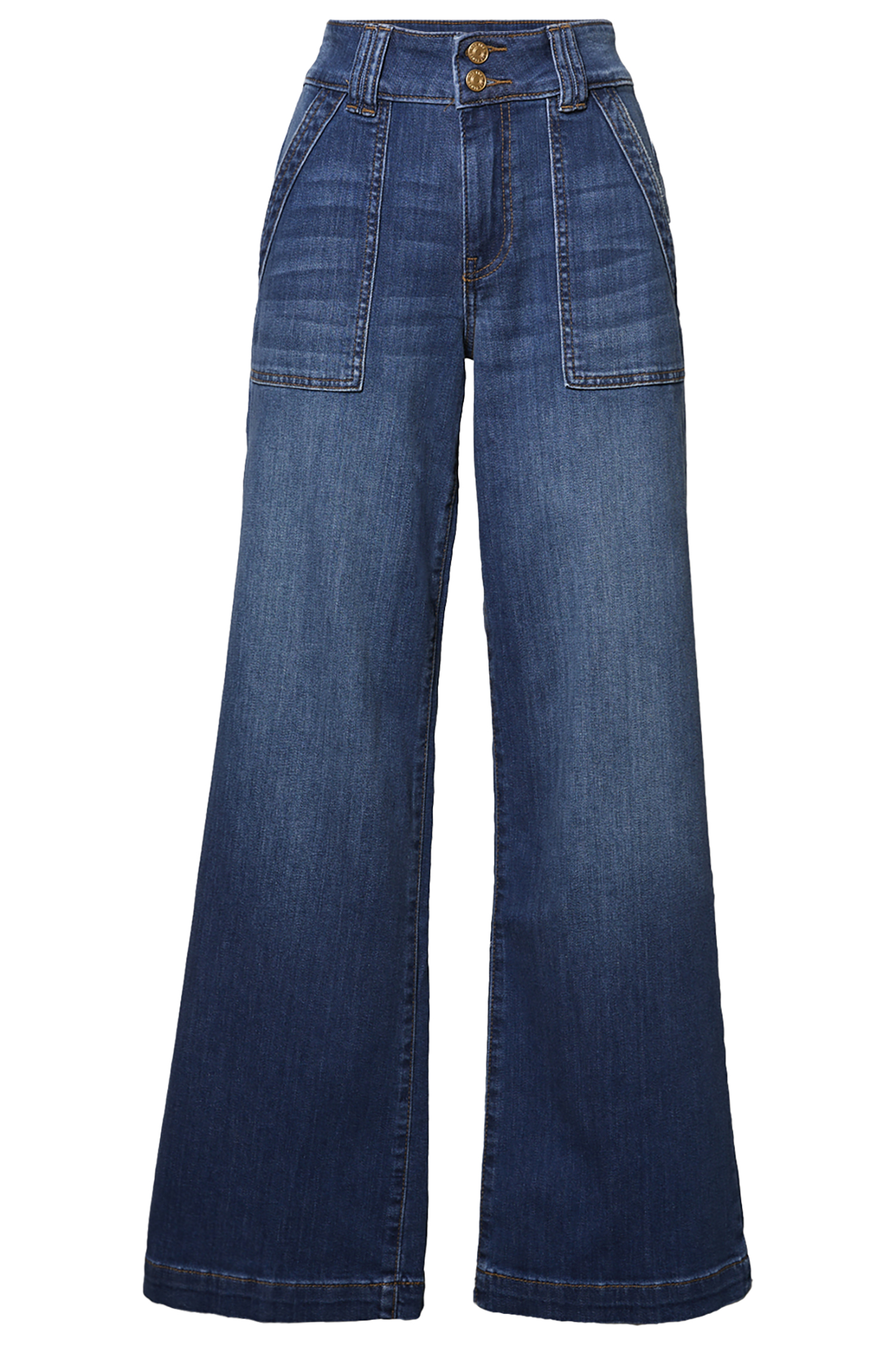 KUT from the Kloth High Rise Wide Leg Denim
