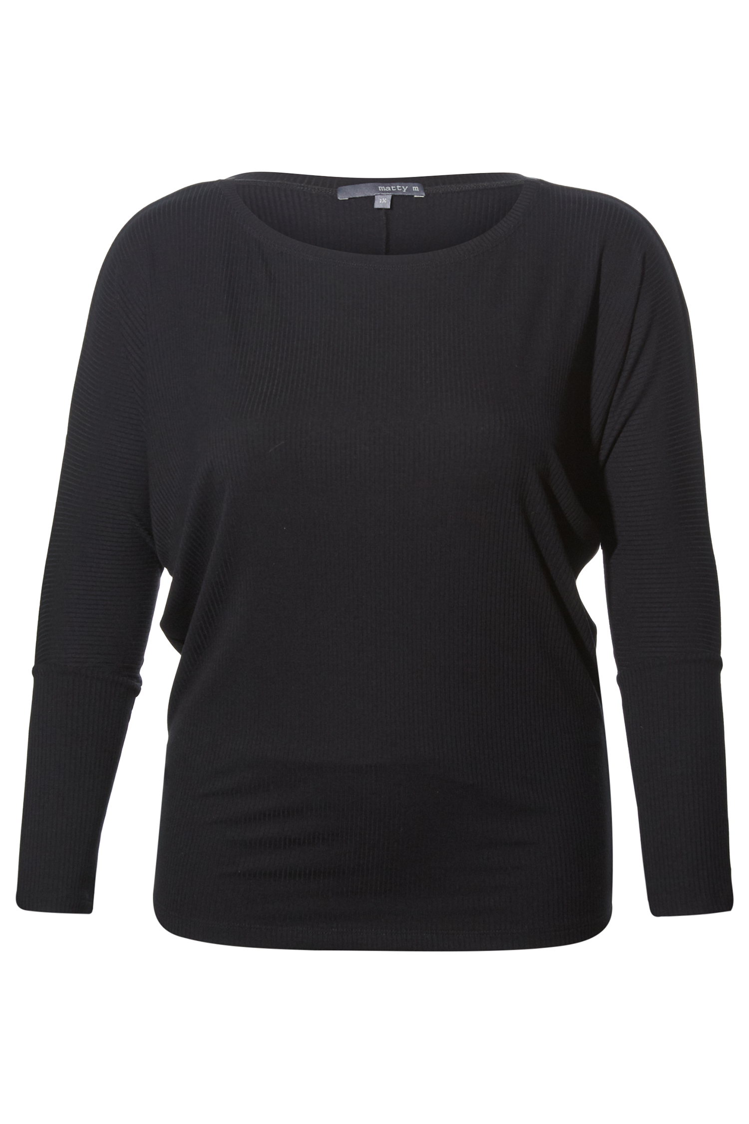 Ribbed Dolman Sleeve Top