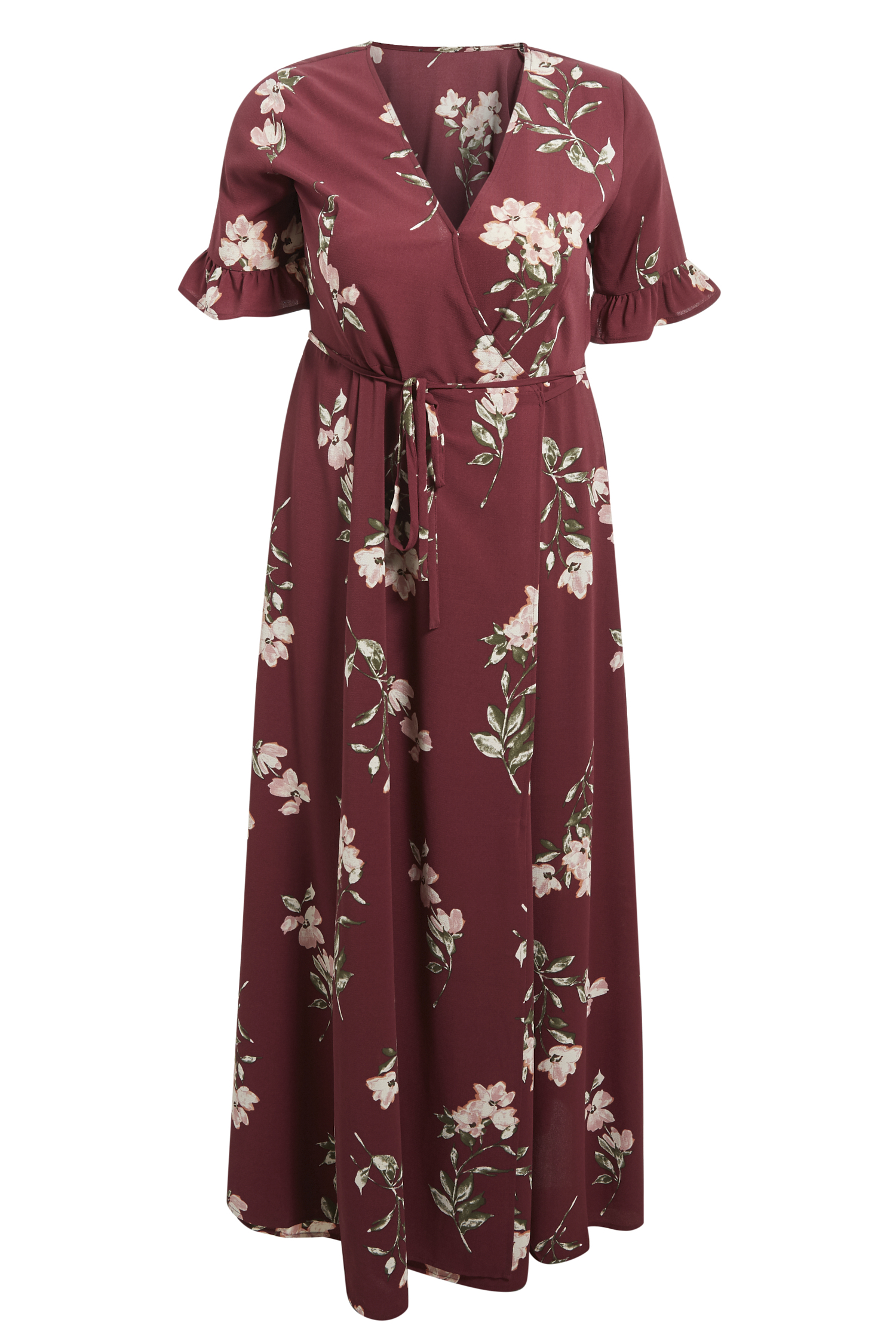 Floral Wrap Maxi Dress