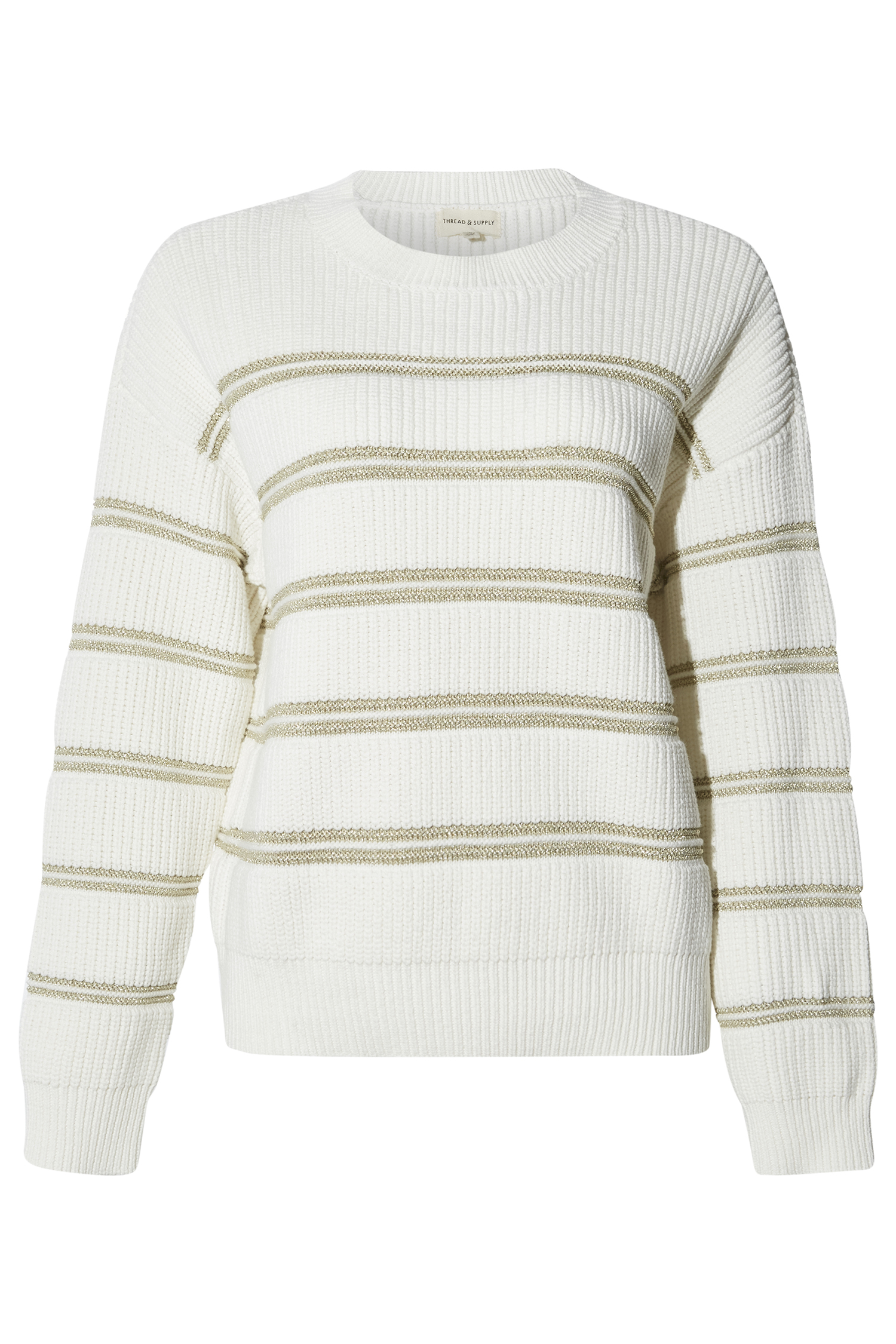 Thread & Supply Metallic Stripe Sweater