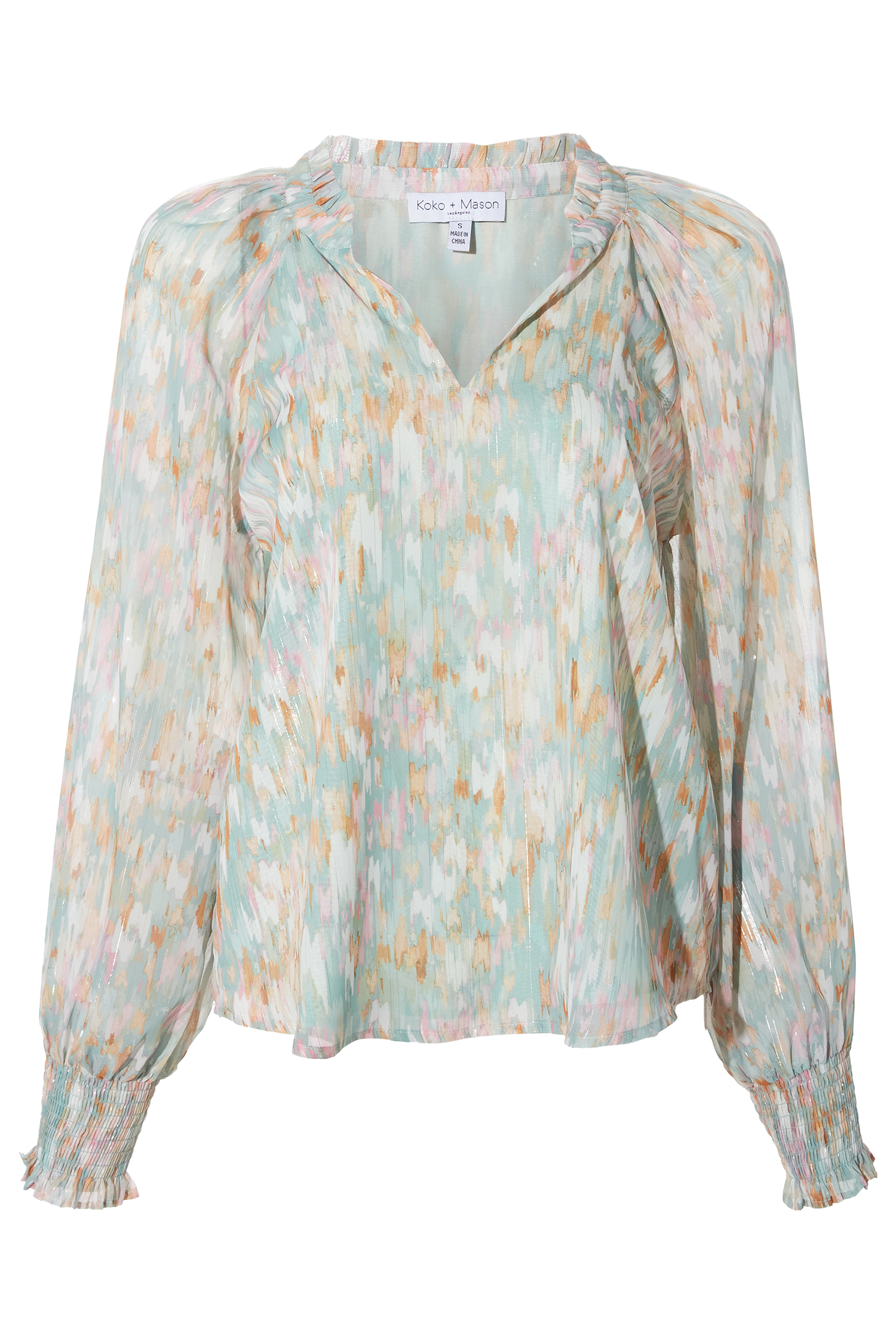 Multicolor Chiffon Blouse