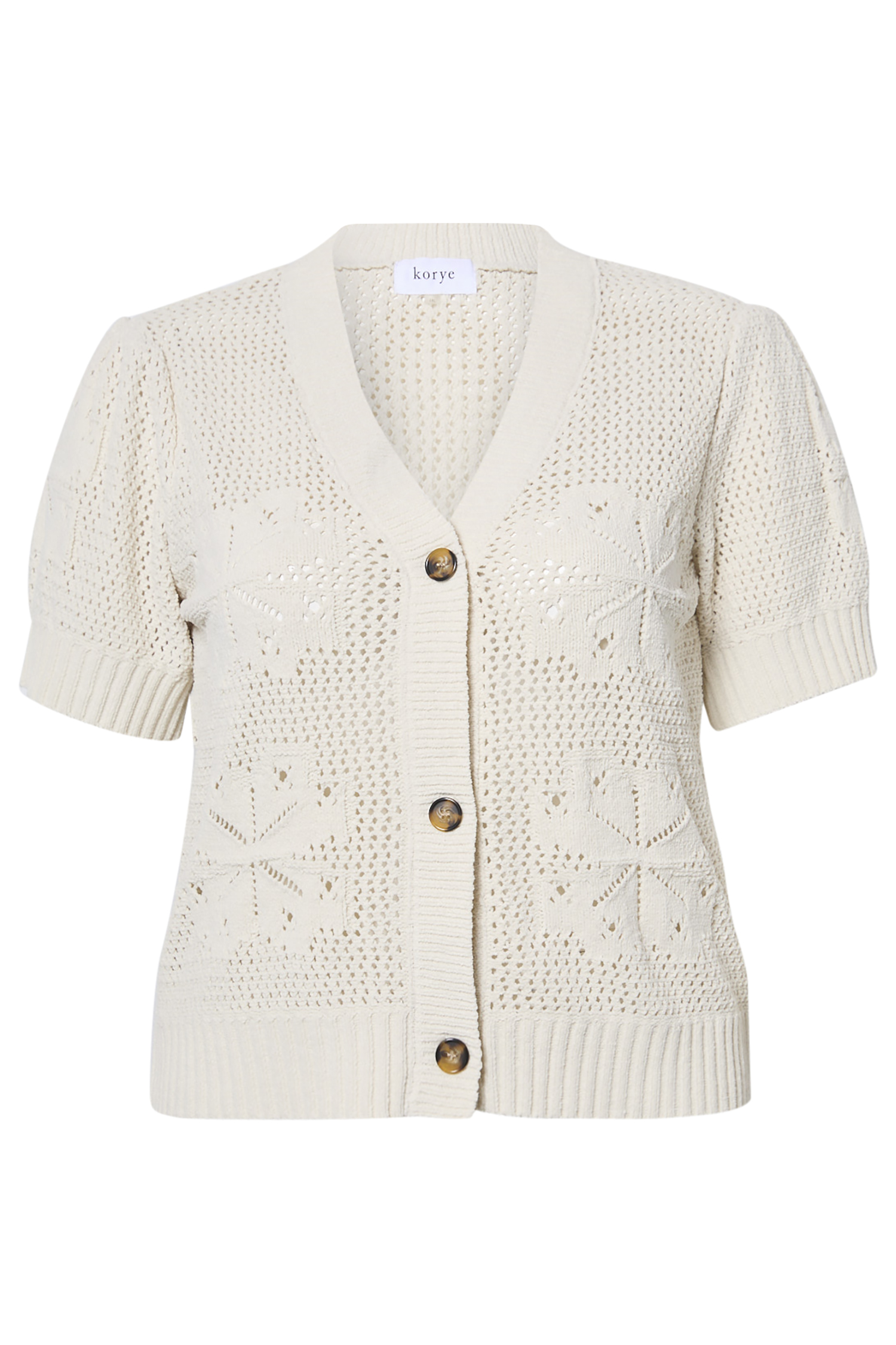 Crochet Button Front Cardigan