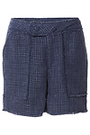 Democracy Tweed Fray Hem Shorts