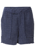 Democracy Tweed Fray Hem Shorts