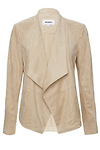 BB Dakota Faux Suede Drape Front Jacket