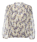 Veronica M Long Sleeve Surplice Blouse