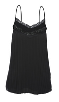 Pleated Lace Trim Cami