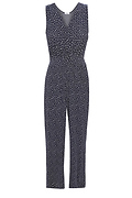 Sleeveless Surplice Jumpsuit with Pockets