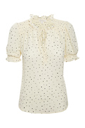 Ruffled Short Sleeve Top