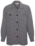 BCBGeneration Woven Houndstooth Long Jacket