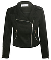 Faux Suede Moto Jacket