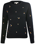 Floral Embroidered Sweater