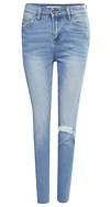 High Rise Crop Denim