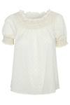 Smocked Puff Sleeve Top