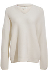 V-Neck Knit Hoodie