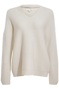 V-Neck Knit Hoodie