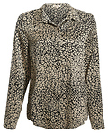 Animal Print Button Up Blouse