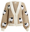 Sheep Print Cardigan