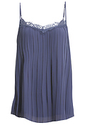 Pleated Lace Trim Cami