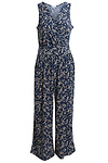 Surplice Neckline Cropped Jumpsuit