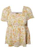 Square Neck Floral Top