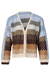 Open Front Textured Cardigan