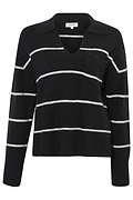 Striped Sweater with Pocket