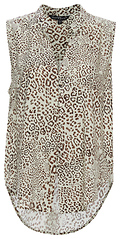 Sleeveless Leopard Print Top
