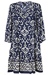 Tribal Printed 3/4 Sleeve Dress
