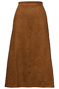 Suede Midi Skirt