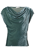 Velvet Cowl Neck Top